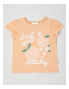Essentials Just Peachy T-Shirt in Peach