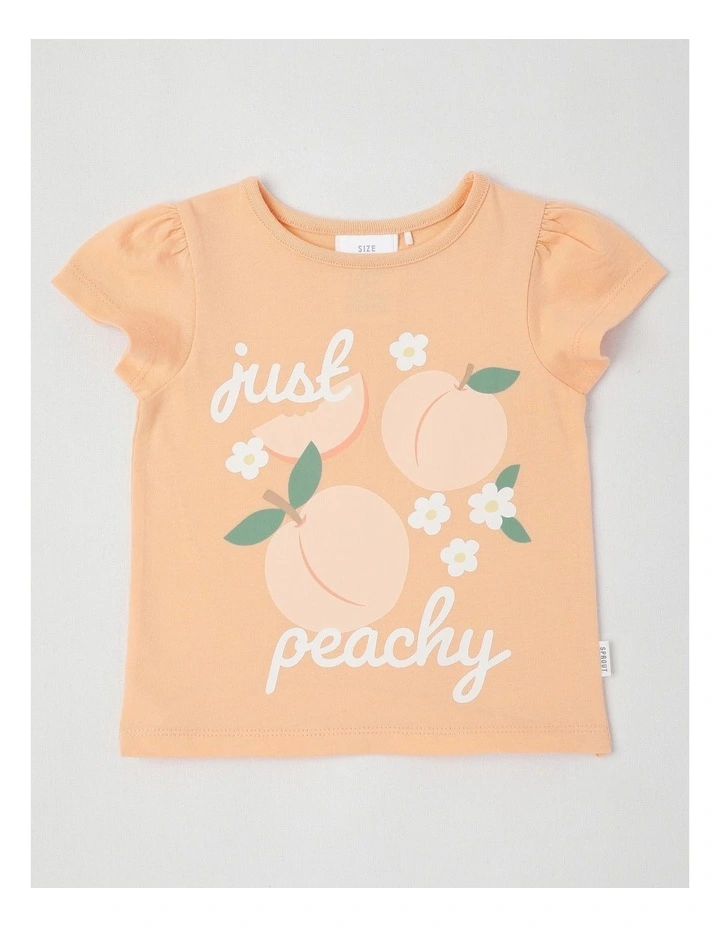 Essentials Just Peachy T-Shirt in Peach image 1