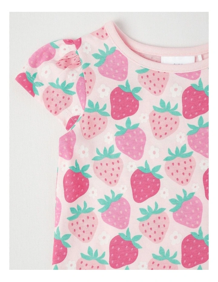 Essentials Strawberry T-Shirt in Blush image 2