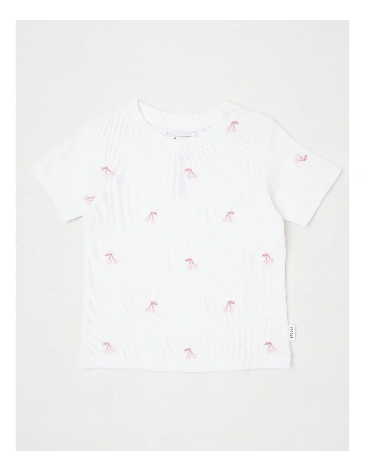 Cherry T-Shirt in White image 1