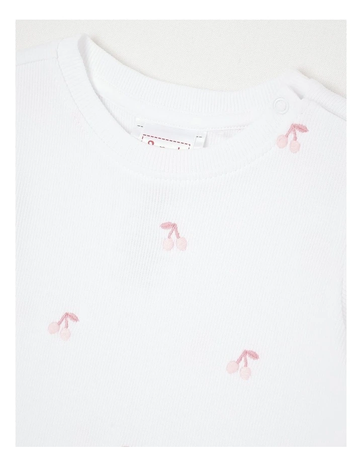 Cherry T-Shirt in White image 2