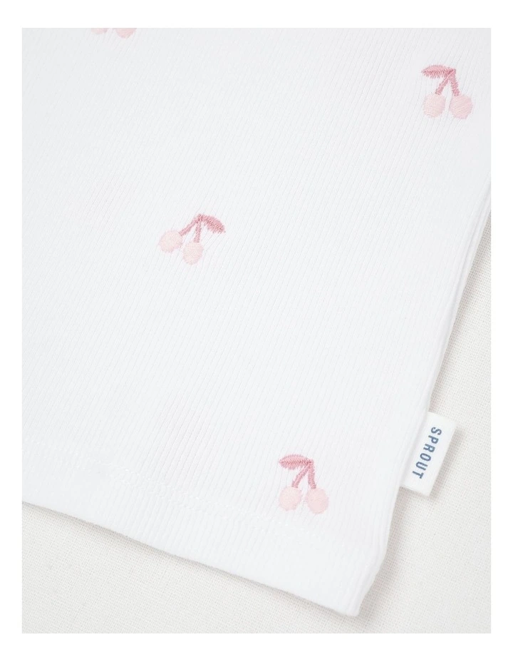 Cherry T-Shirt in White image 4
