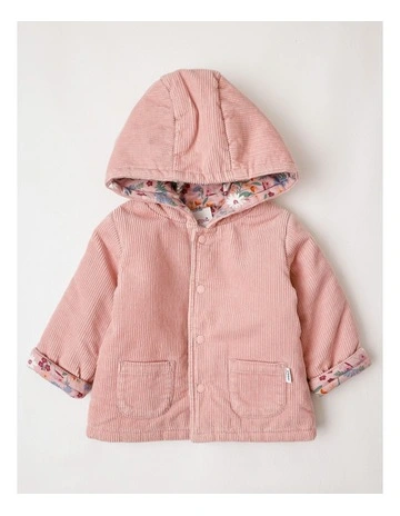 Reversible Cord Jacket in Baby Pink
