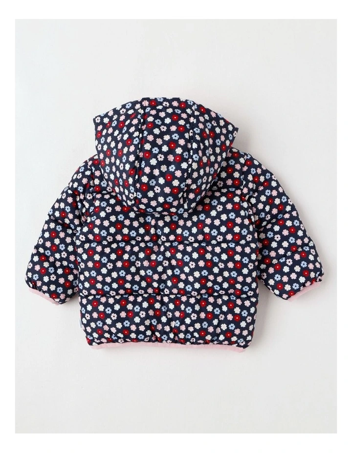 Puffer Jacket in Navy image 3