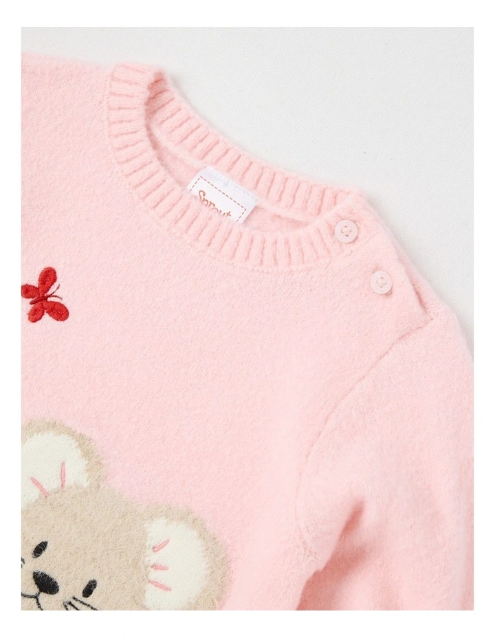 Mouse Jumper in Blush image 2