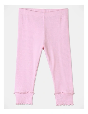 Essential Rib Leggings in Pink