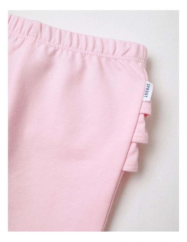 Frill Leggings in Light Pink image 2