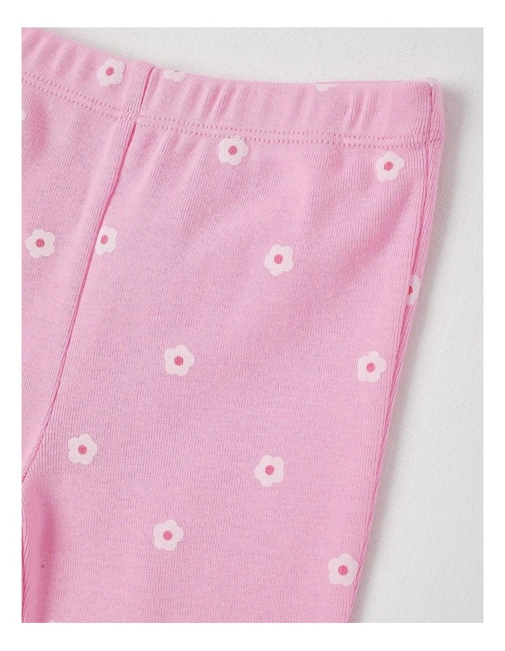 Daisy Flared Leggings in Hot Pink image 2