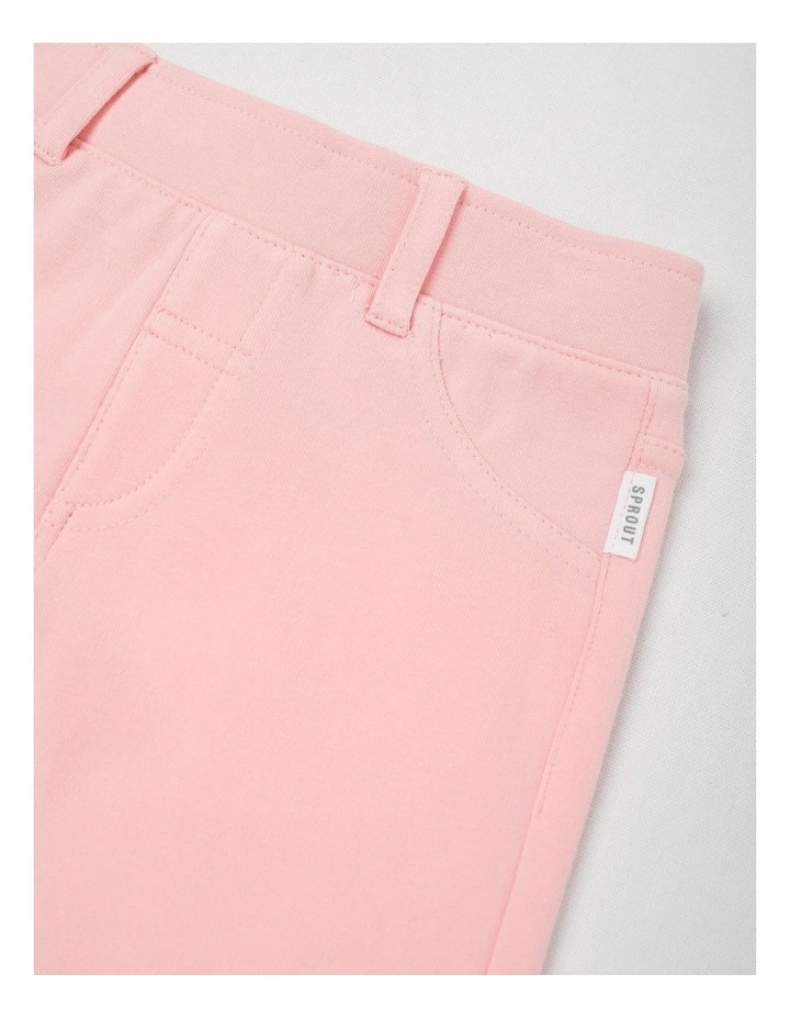 Essentials Solid Leggings in Pale Pink image 2