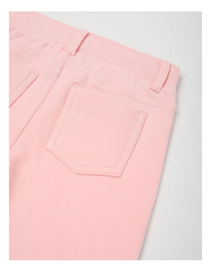 Essentials Solid Leggings in Pale Pink image 4