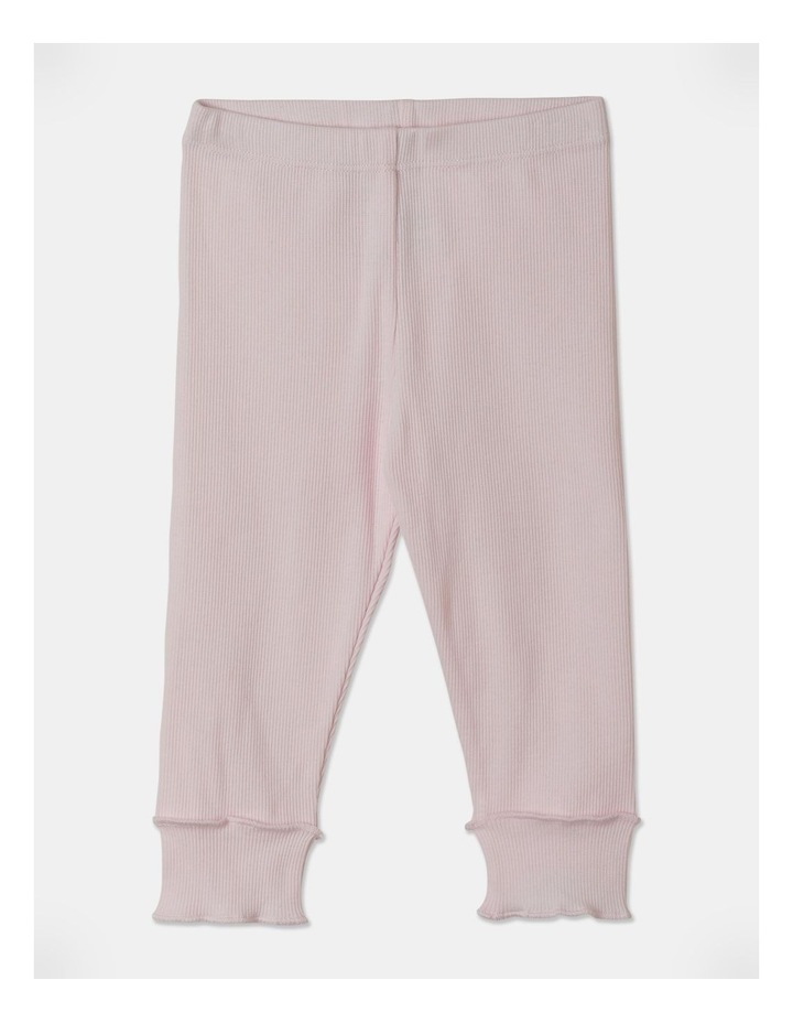 Essential Rib Legging in Baby Pink