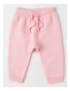 Essential Solid Pink Trackpants in Tickle Pink