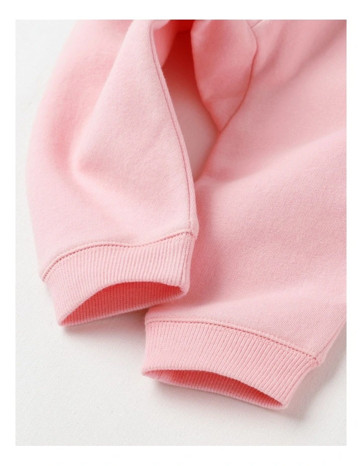 Essential Solid Pink Trackpants in Tickle Pink image 4