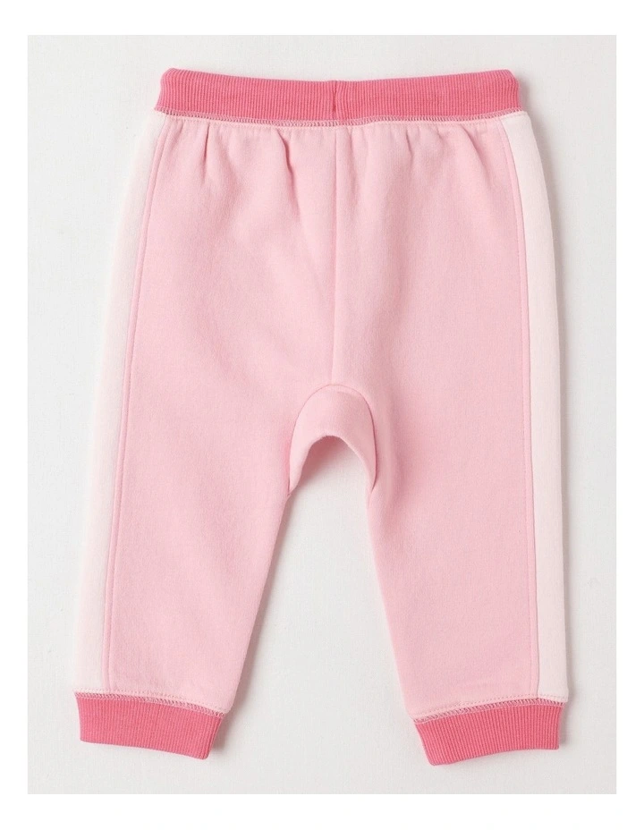 Essential Colour Block Trackpants Blushing in Bride image 3