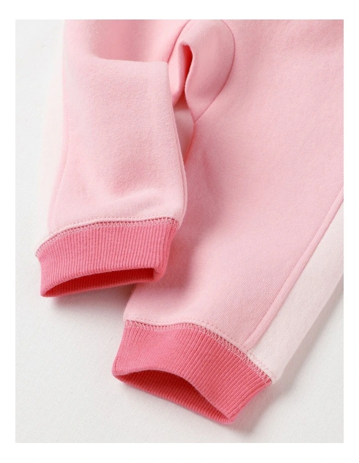 Essential Colour Block Trackpants Blushing in Bride image 4