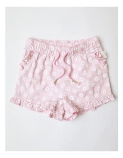 Essential Playful Floral Shorts in Blush