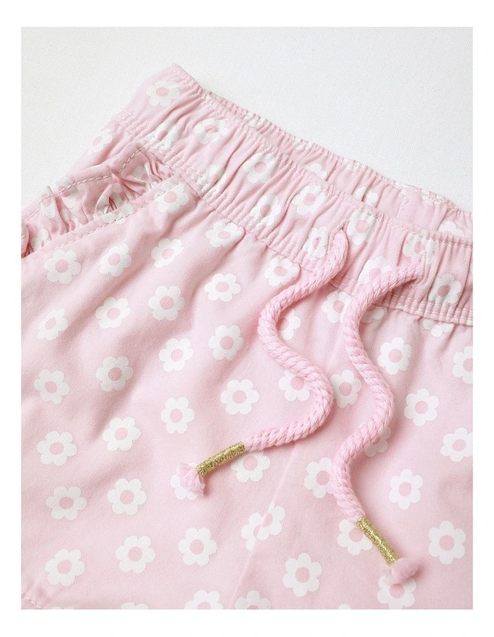 Essential Playful Floral Shorts in Blush image 2