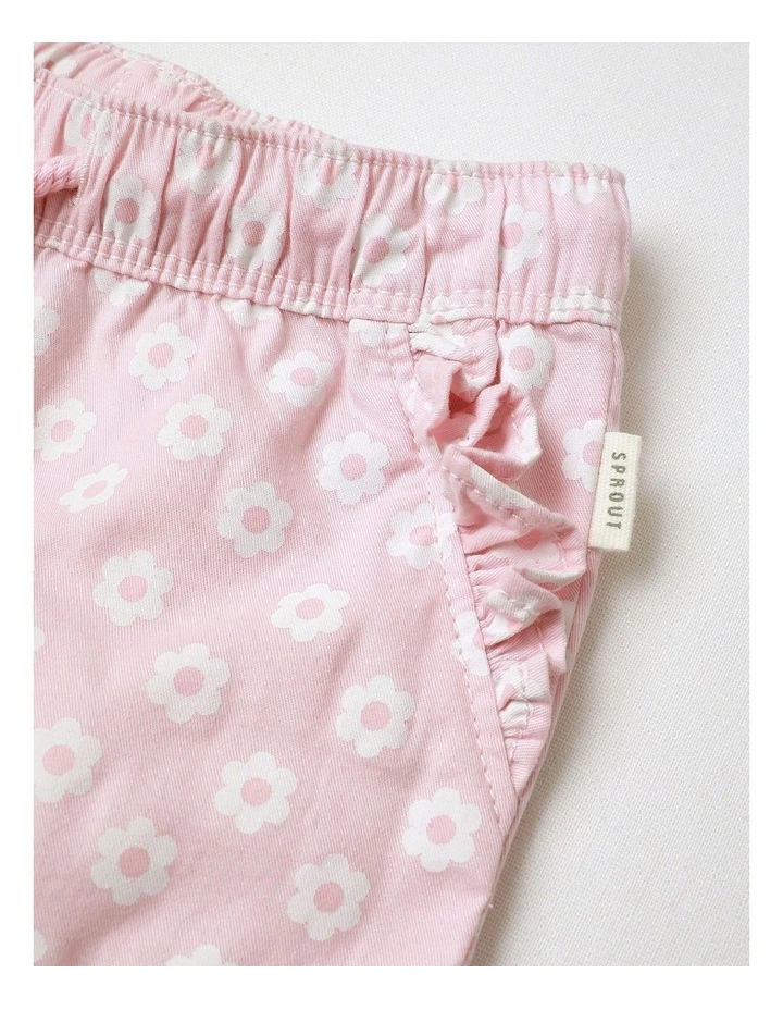 Essential Playful Floral Shorts in Blush image 3