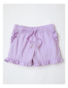Essential Ruffle Shorts in Light Purple