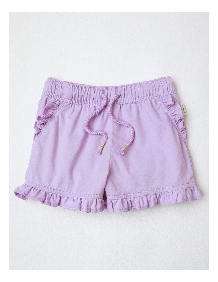 Essential Ruffle Shorts in Light Purple image 1