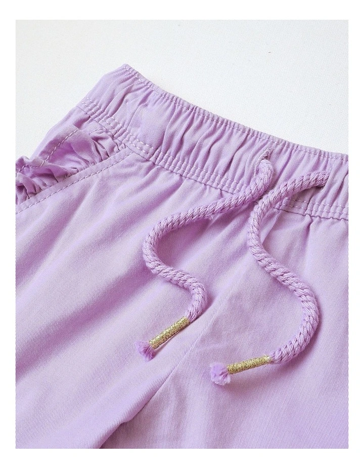 Essential Ruffle Shorts in Light Purple image 2