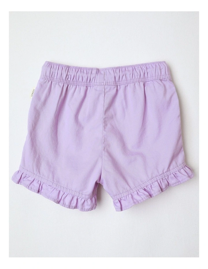 Essential Ruffle Shorts in Light Purple image 3