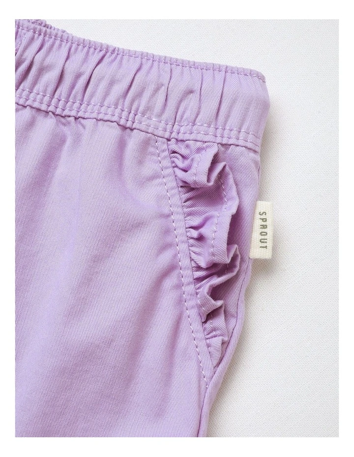 Essential Ruffle Shorts in Light Purple image 4