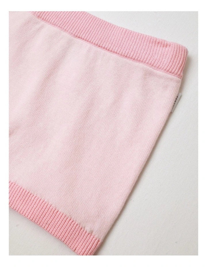 Essential Solid Knit Shorts in Blush image 2