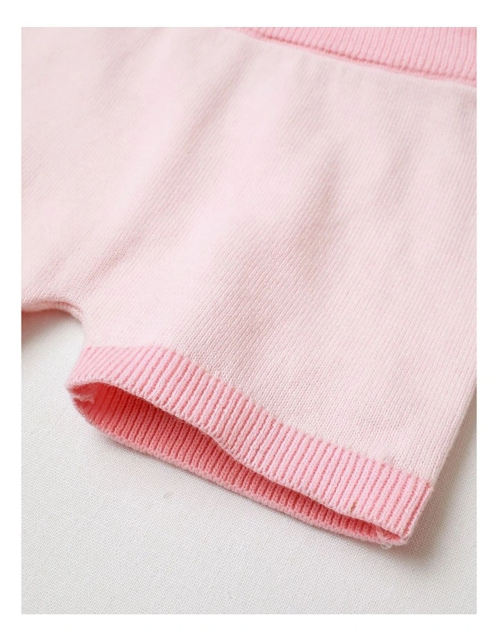 Essential Solid Knit Shorts in Blush image 4