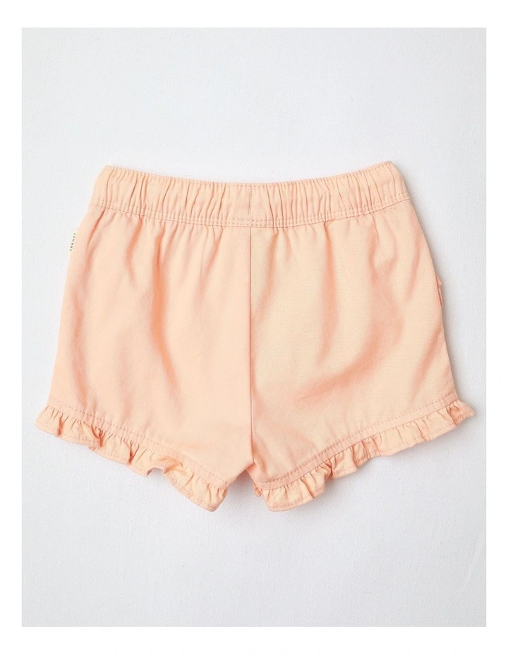 Essential Ruffle Shorts in Peach image 3