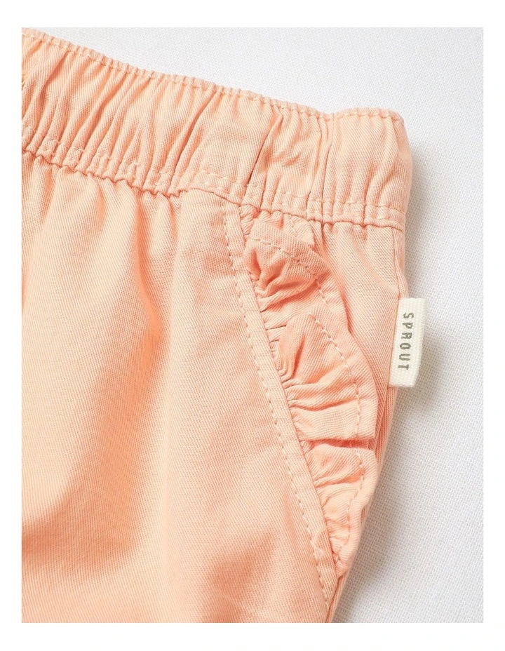Essential Ruffle Shorts in Peach image 4