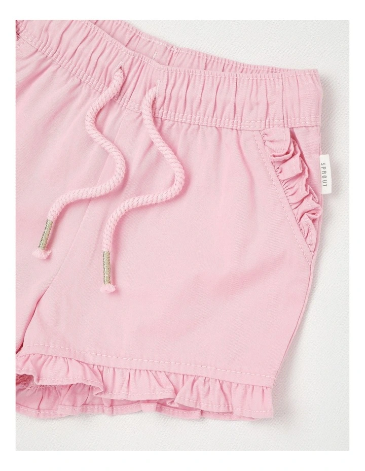 Essentials Solid Shorts in Light Pink image 2