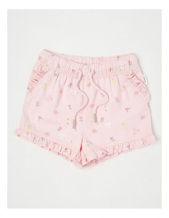 Essentials Mini Floral Shorts in Blush image 1