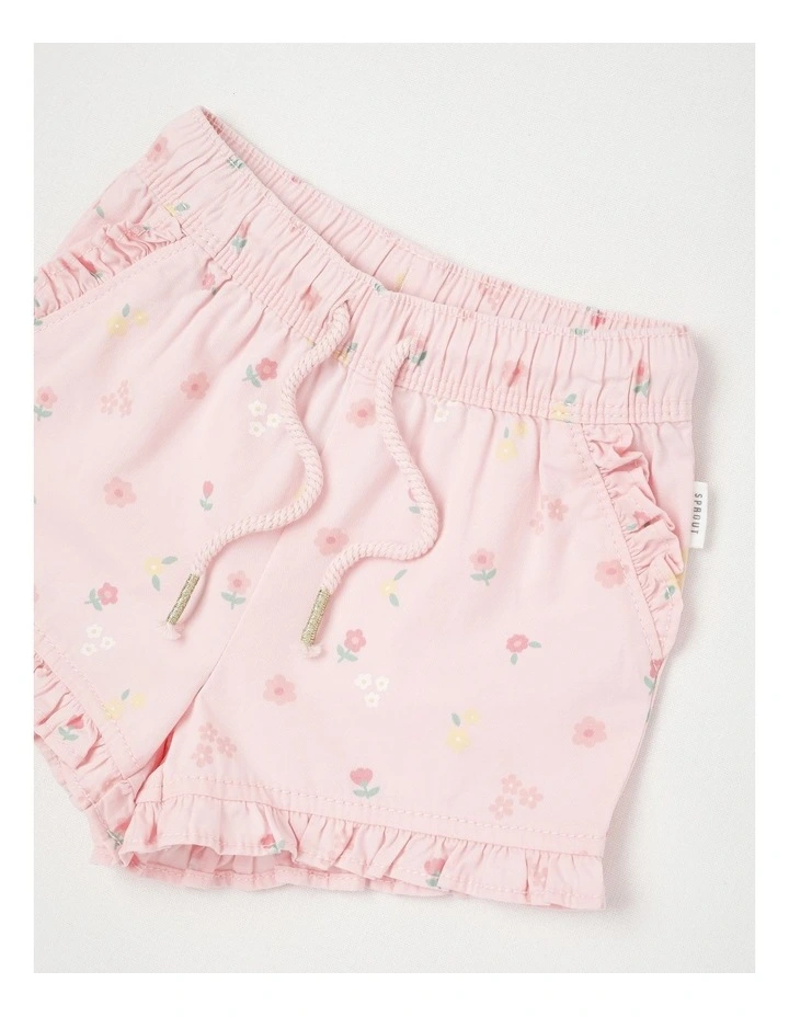 Essentials Mini Floral Shorts in Blush image 2