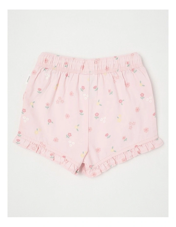 Essentials Mini Floral Shorts in Blush image 3