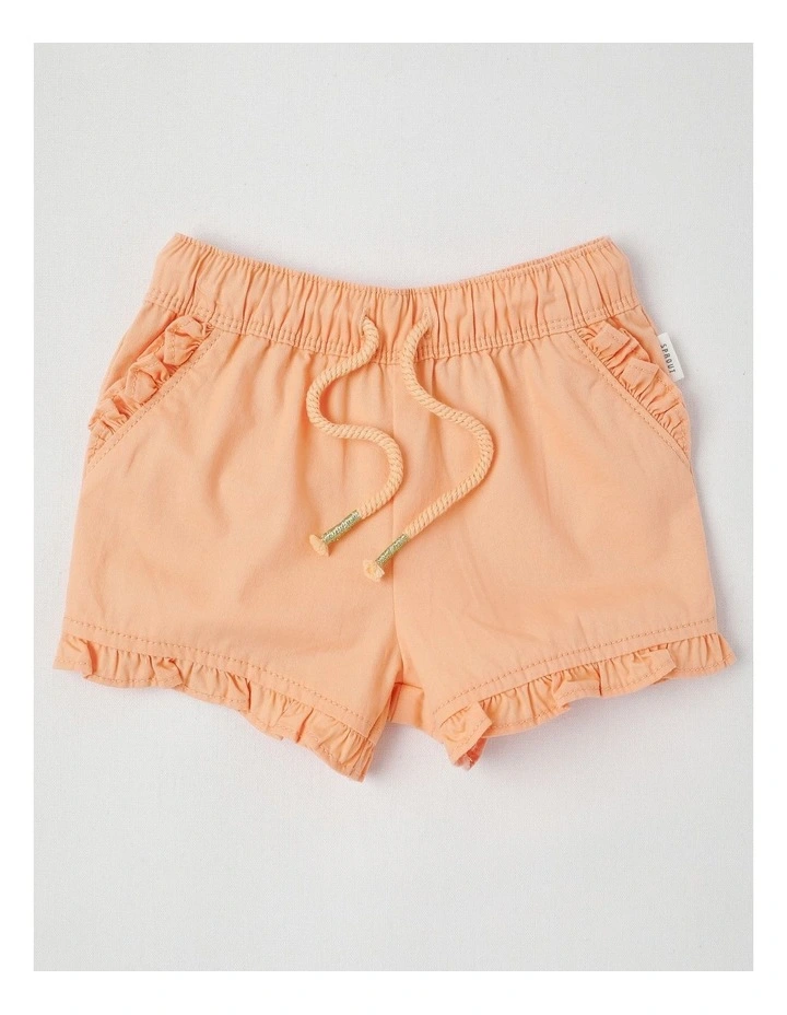 Essentials Solid Shorts in Peach image 1