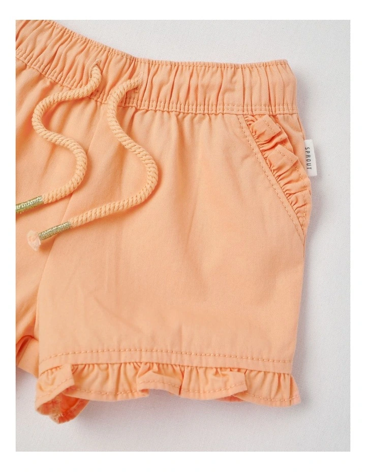 Essentials Solid Shorts in Peach image 2