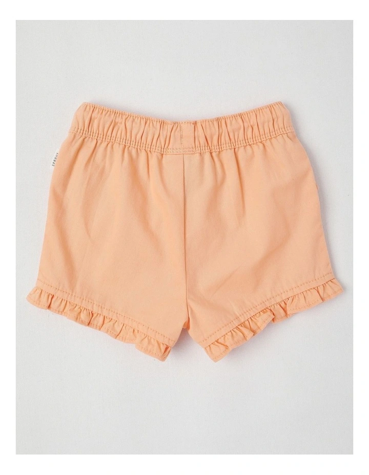 Essentials Solid Shorts in Peach image 3