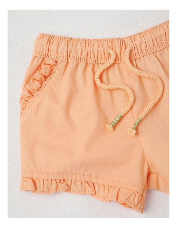 Essentials Solid Shorts in Peach image 4