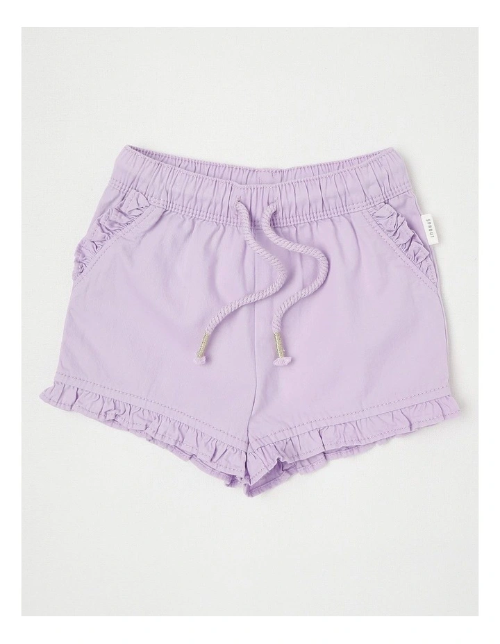 Essentials Solid Shorts in Light Purple image 1