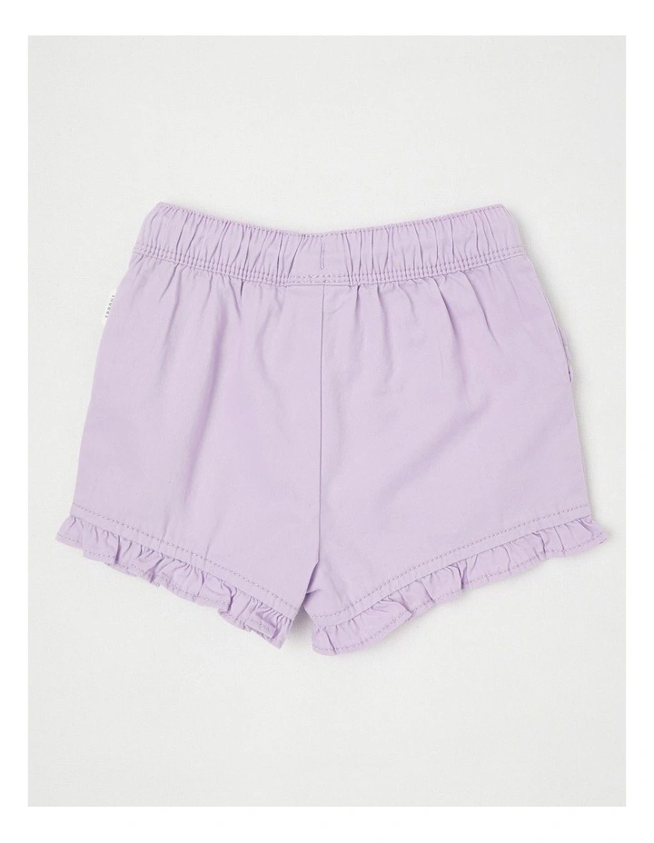 Essentials Solid Shorts in Light Purple image 3