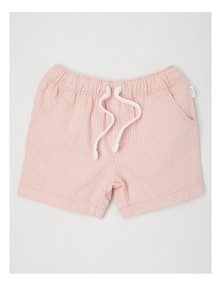 Stripe Shorts in Blush image 1