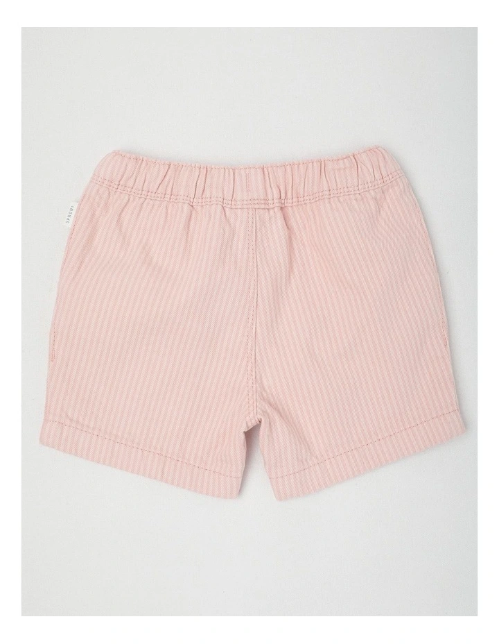 Stripe Shorts in Blush image 3
