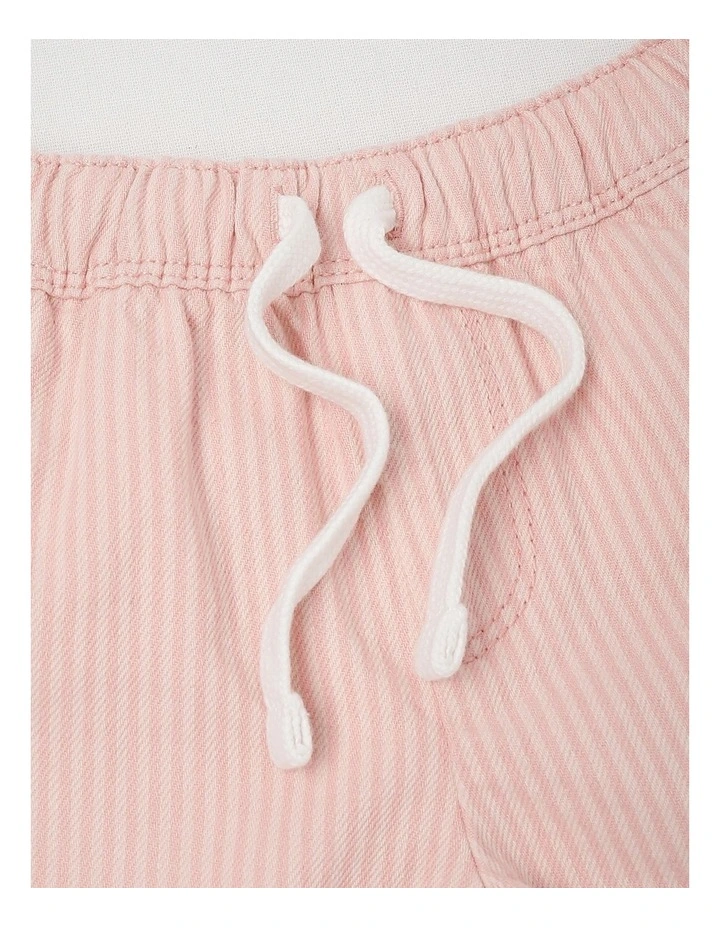 Stripe Shorts in Blush image 4