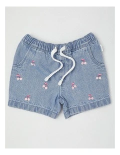 Cherry Shorts in Denim