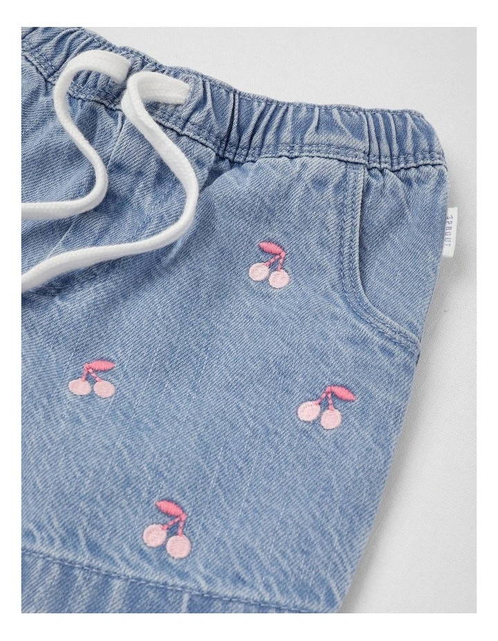 Cherry Shorts in Denim image 2