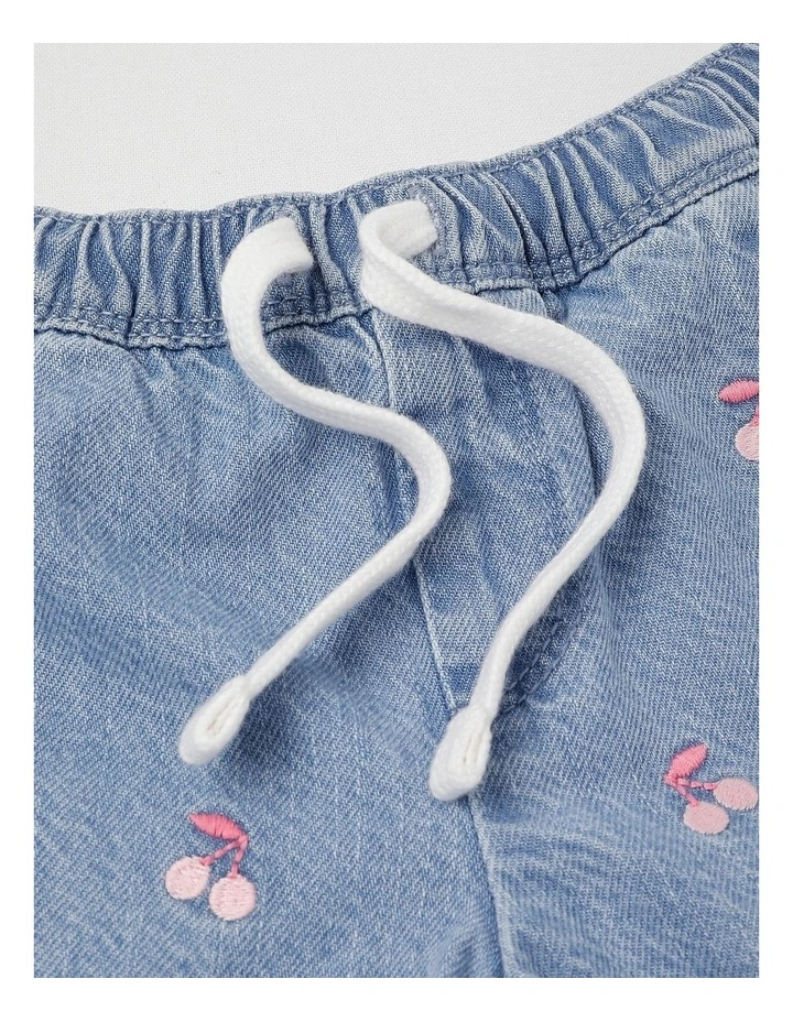 Cherry Shorts in Denim image 4