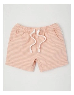 Stripe Shorts in Peach