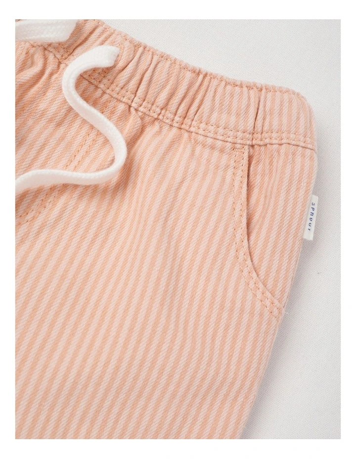 Stripe Shorts in Peach image 2