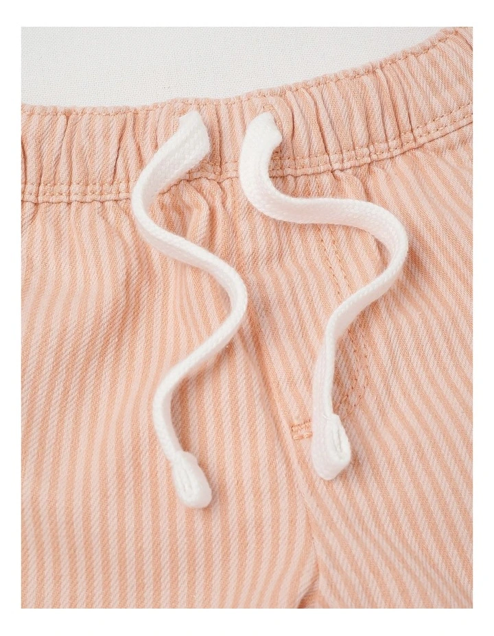 Stripe Shorts in Peach image 4
